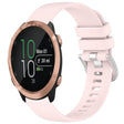 Compatible with Garmin Compatible witherunner 645 / 645 Music Liquid Glossy Silver Buckle Silicone Watch Band(Pink) - Watch Bands by PMC TechLife | Online Shopping South Africa | PMC TechLife | Buy Now Pay Later Mobicred