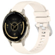Compatible with Garmin Venu 3S Liquid Glossy Silver Buckle Silicone Watch Band(Stralight) - Watch Bands by PMC TechLife | Online Shopping South Africa | PMC TechLife | Buy Now Pay Later Mobicred