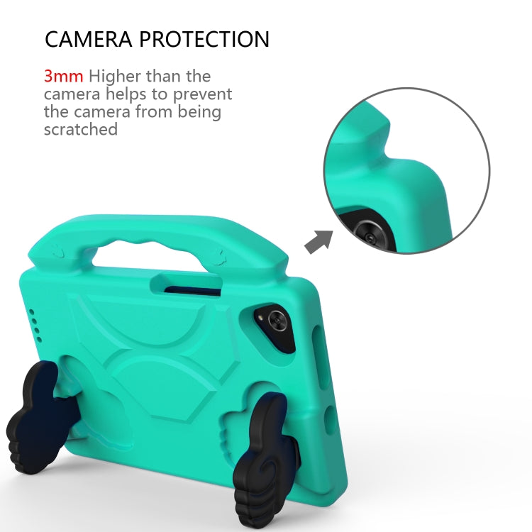 For Samsung Galaxy Tab A9 X110 Thumb Bracket EVA Shockproof Tablet Case(Glacial Green) - free shipping - PMC Jewellery - Order now!