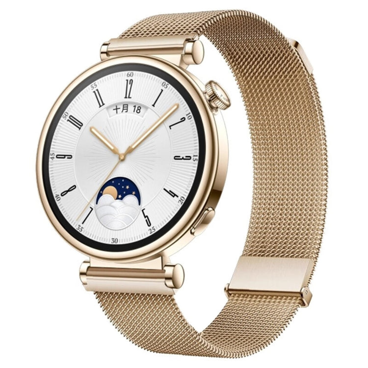 For Huawei Watch GT 4 41mm Milan Dual Mmagnetic Steel Mesh Watch Band(Rose Gold) - Watch Bands by PMC TechLife | Online Shopping South Africa | PMC TechLife