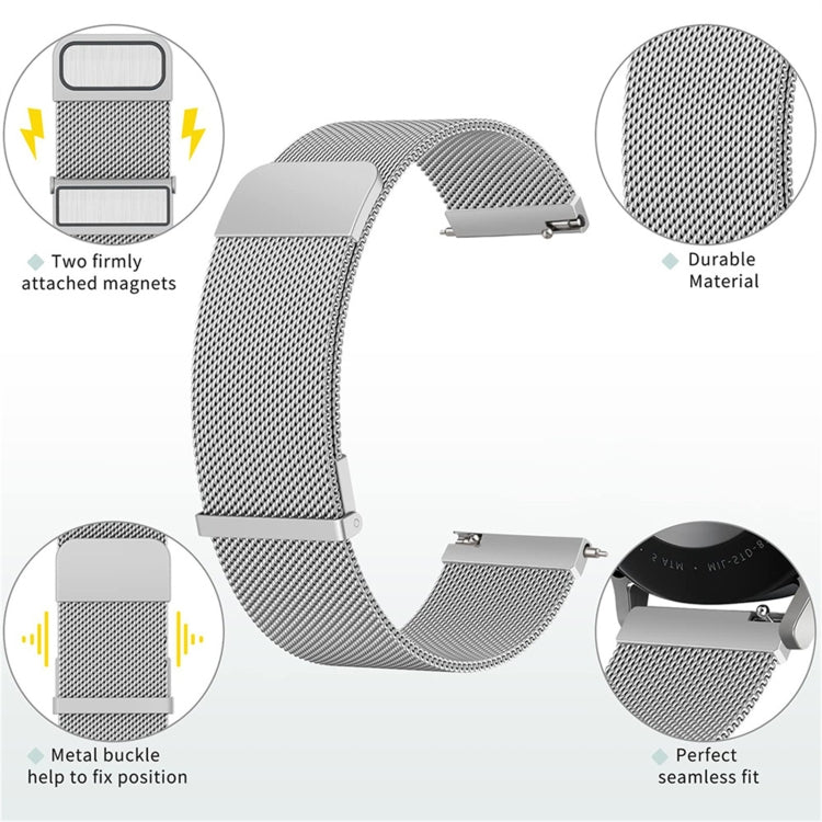 For Huawei Watch GT 4 41mm Milan Dual Mmagnetic Steel Mesh Watch Band(Black) - Watch Bands by PMC TechLife | Online Shopping South Africa | PMC TechLife