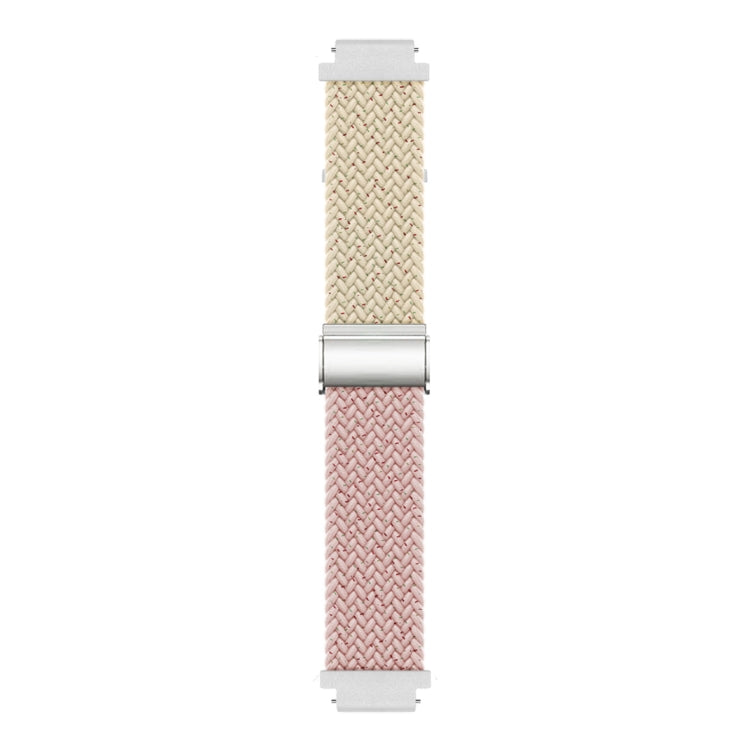 For Huawei Watch GT4 41mm Integrated Buckle Braided Nylon Watch Band(Starlight Color+Starlight Pink) - Watch Bands by PMC TechLife | Online Shopping South Africa | PMC TechLife