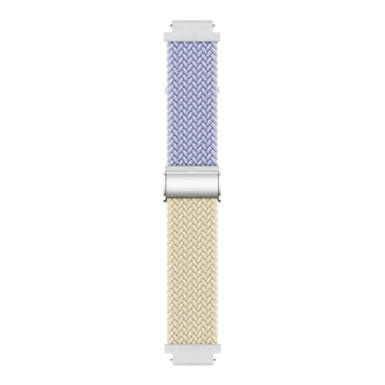 For Huawei Watch GT4 41mm Integrated Buckle Braided Nylon Watch Band(Light Purple+Starlight) - Watch Bands by PMC TechLife | Online Shopping South Africa | PMC TechLife