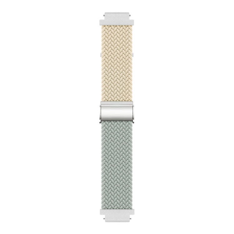For Huawei Watch GT4 41mm Integrated Buckle Braided Nylon Watch Band(Starlight+Light Grey) - Watch Bands by PMC TechLife | Online Shopping South Africa | PMC TechLife