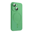 For iPhone 15 ENKAY MagSafe Matte TPU Phone Case with Lens Film(Green) - free shipping - PMC TechLife - Order now!