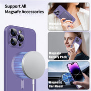 For iPhone 15 ENKAY MagSafe Matte TPU Phone Case with Lens Film(Green)