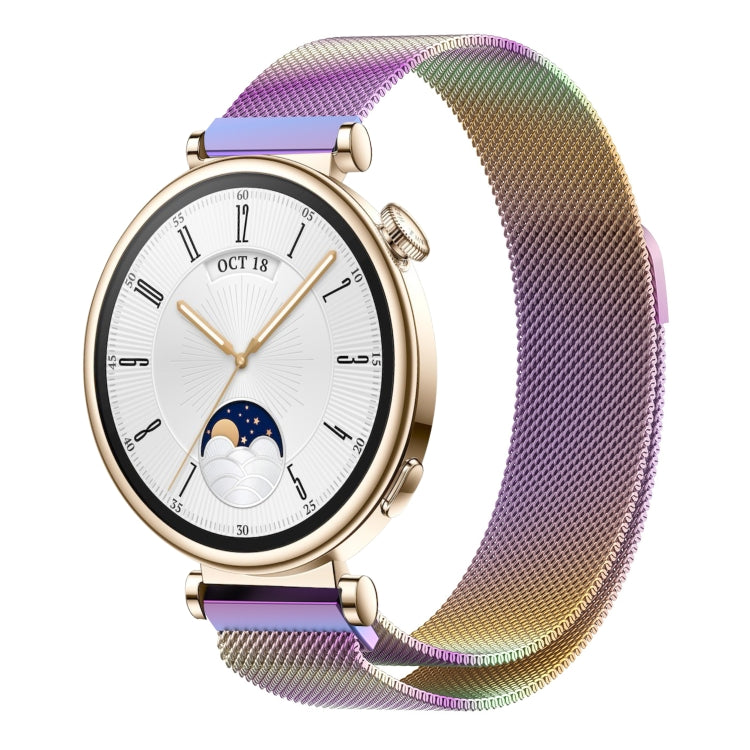 For Huawei Watch GT4 41mm Milan Magnetic Steel Mesh Watch Band(Colorful) - Watch Bands by PMC TechLife | Online Shopping South Africa | PMC TechLife