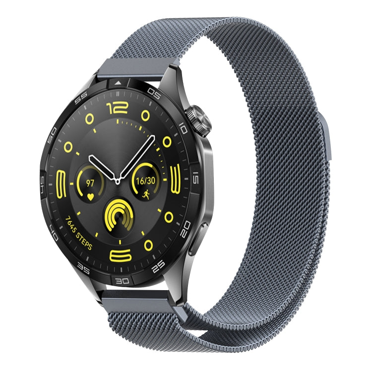For Huawei Watch GT4 46mm Milan Magnetic Steel Mesh Watch Band(Gray) - Watch Bands by PMC TechLife | Online Shopping South Africa | PMC TechLife