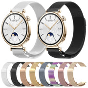 For Huawei Watch GT4 46mm Milan Magnetic Steel Mesh Watch Band(Gold)