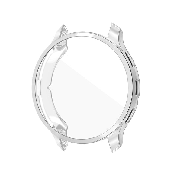 Compatible with Garmin Venu 3S ENKAY Hat-Prince Full Coverage Electroplated TPU Watch Case with Screen Protection(Silver)
