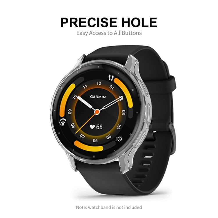For Garmin Venu 3 ENKAY Hat-Prince Full Coverage Transparent TPU Watch Case with Screen Protection