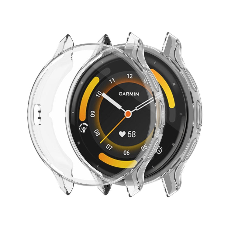 For Garmin Venu 3S ENKAY Hat-Prince Full Coverage Transparent TPU Watch Case with Screen Protection - Watch Cases by ENKAY | Online Shopping South Africa | PMC TechLife