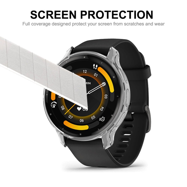 For Garmin Venu 3S ENKAY Hat-Prince Full Coverage Transparent TPU Watch Case with Screen Protection