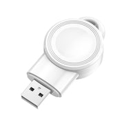For Apple Watch Aluminum USB Watch Wireless Charger(White)