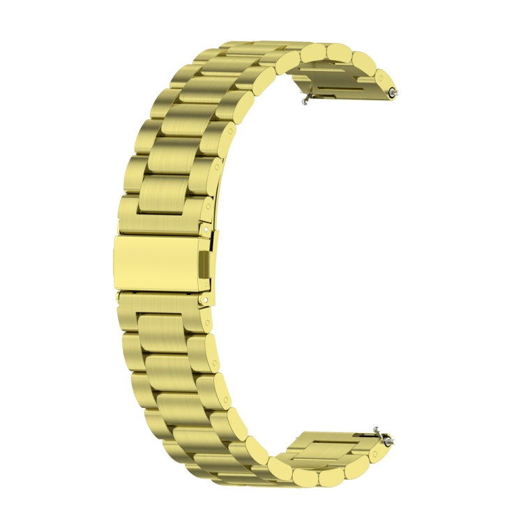 For Huawei Watch GT4 41mm Three Bead Stainless Steel Metal Watch Band(Gold) - free shipping - PMC TechLife - Order now!