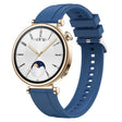 For Huawei Watch GT4 41mm Tire Pattern Silver Buckle Silicone Watch Band(Blue) - Watch Bands by PMC TechLife | Online Shopping South Africa | PMC TechLife