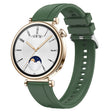 For Huawei Watch GT4 41mm Tire Pattern Silver Buckle Silicone Watch Band(Hu Yang Green) - free shipping - PMC TechLife - Order now!