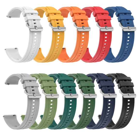 For Huawei Watch GT4 41mm Tire Pattern Silver Buckle Silicone Watch Band(Orange)