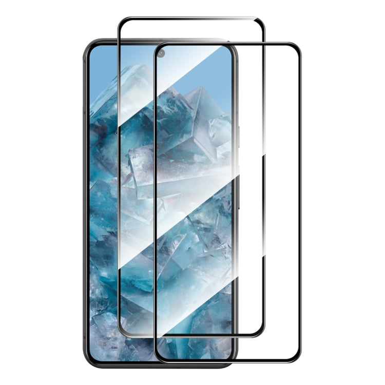 For Google Pixel 8 Pro 2pcs ENKAY Hat-Prince Full Glue High Aluminum-silicon Tempered Glass Film - Google Tempered Glass by ENKAY | Online Shopping South Africa | PMC TechLife | Buy Now Pay Later Mobicred