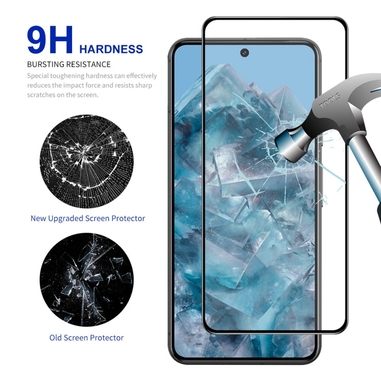 For Google Pixel 8 Pro 2pcs ENKAY Hat-Prince Full Glue High Aluminum-silicon Tempered Glass Film - Google Tempered Glass by ENKAY | Online Shopping South Africa | PMC TechLife | Buy Now Pay Later Mobicred