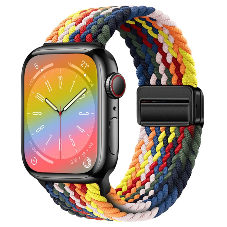 For Apple Watch Series 9 41mm Nylon Woven Magnetic Fold Buckle Watch Band(Z Seven Colors) - Watch Bands by PMC TechLife | Online Shopping South Africa | PMC TechLife