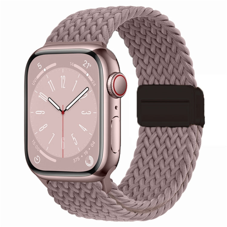 For Apple Watch Series 5 40mm Nylon Woven Magnetic Fold Buckle Watch Band(Smoke Purple) - Watch Bands by PMC TechLife | Online Shopping South Africa | PMC TechLife