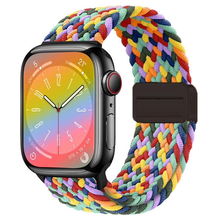 For Apple Watch Series 4 44mm Nylon Woven Magnetic Fold Buckle Watch Band(W Seven Colors) - Watch Bands by PMC TechLife | Online Shopping South Africa | PMC TechLife