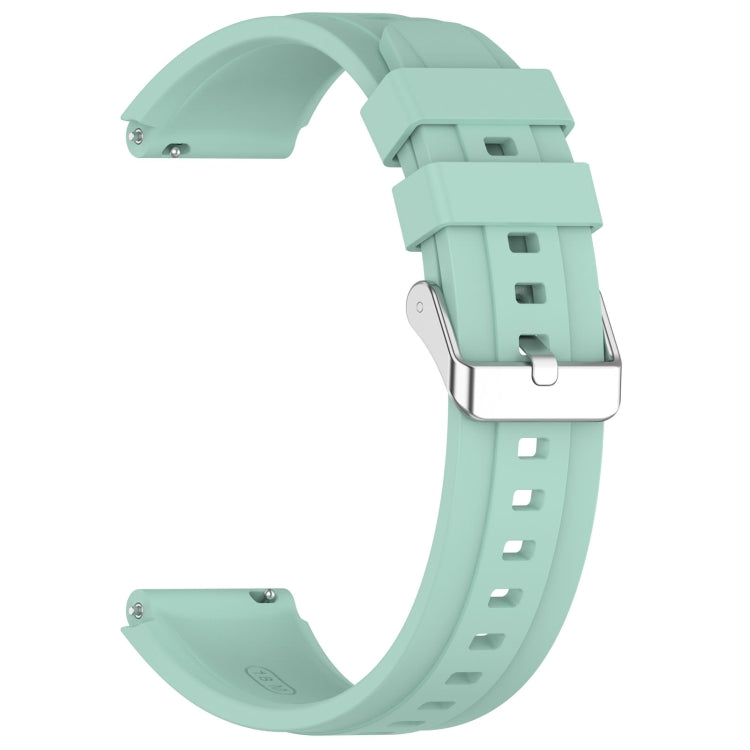 For Huawei Watch GT4 41mm Official Steps Style Silver Buckle Silicone Watch Band(Green) - free shipping - PMC TechLife - Order now!