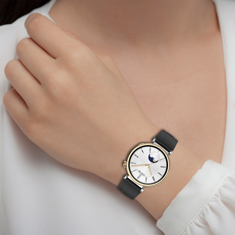 For Huawei Watch GT4 41mm Official Steps Style Silver Buckle Silicone Watch Band(Green) - free shipping - PMC TechLife - Order now!