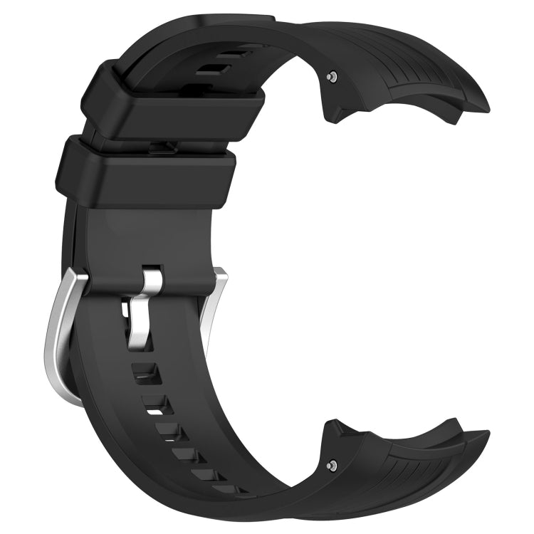 For Amazfit Balance A2286 Vertical Texture Silicone Watch Band(Black) - Watch Bands by PMC TechLife | Online Shopping South Africa | PMC TechLife