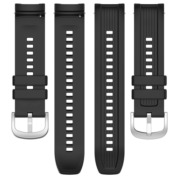 For Amazfit Balance A2286 Vertical Texture Silicone Watch Band(White)