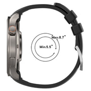 For Amazfit Balance A2286 Vertical Texture Silicone Watch Band(Black)
