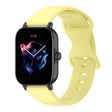 For Amazfit Active L Butterfly 8-shaped Buckle Silicone Watch Band(Yellow) - Watch Bands by PMC TechLife | Online Shopping South Africa | PMC TechLife