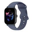 For Amazfit Active S Butterfly 8-shaped Buckle Silicone Watch Band(Blue Grey) - Watch Bands by PMC TechLife | Online Shopping South Africa | PMC TechLife