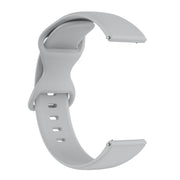 For Amazfit Active S Butterfly 8-shaped Buckle Silicone Watch Band(Grey)
