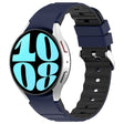 For Samsung Galaxy Watch 5 Pro Two Color Horizontal Silicone Watch Band(Blue Black) - free shipping - PMC TechLife - Order now!