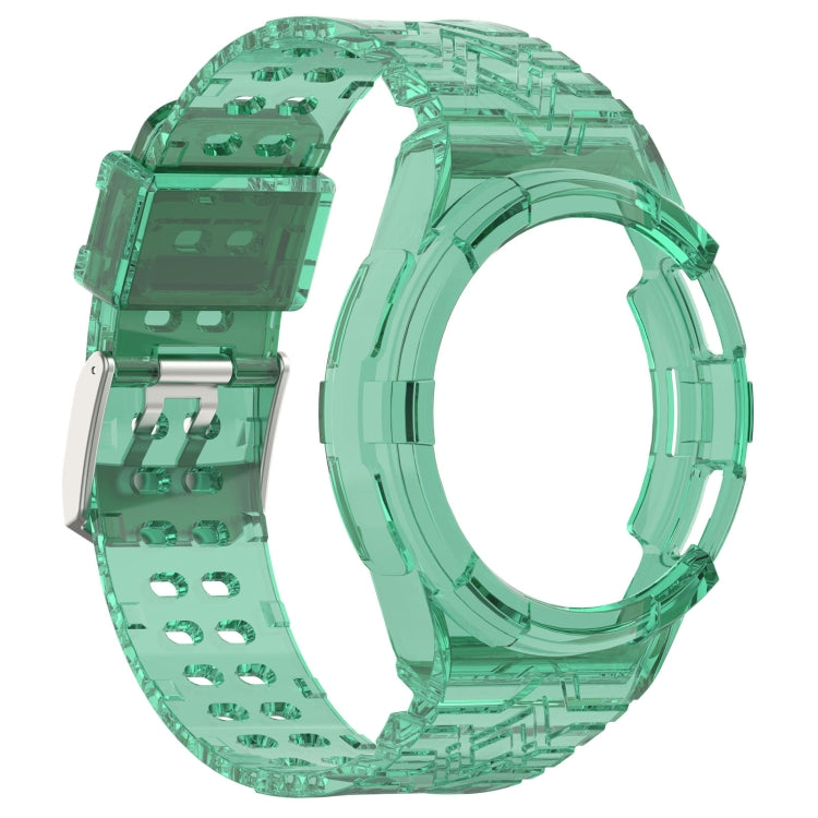 For Samsung Galaxy Watch6 Classic 43mm  R950 Glacier TPU Integrated Watch Band(Green)