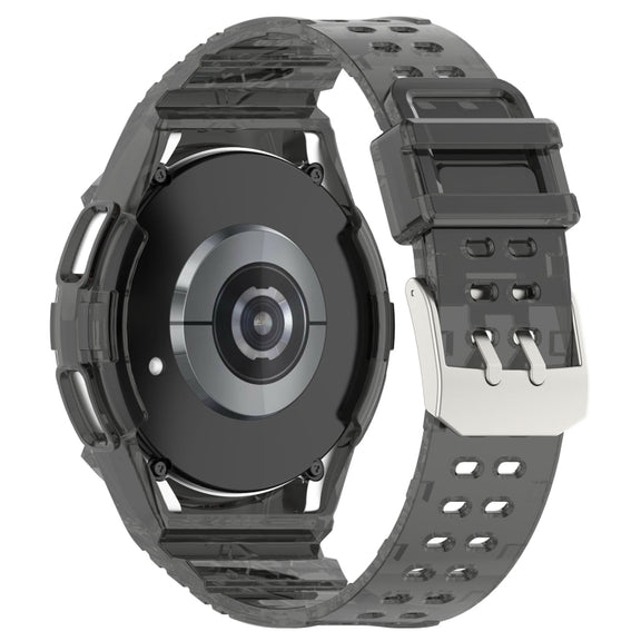For Samsung Galaxy Watch6 Classic 47mm  R960 Glacier TPU Integrated Watch Band(Black)