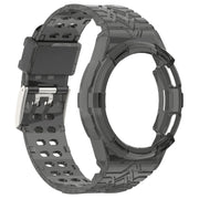 For Samsung Galaxy Watch6 Classic 47mm  R960 Glacier TPU Integrated Watch Band(Black)