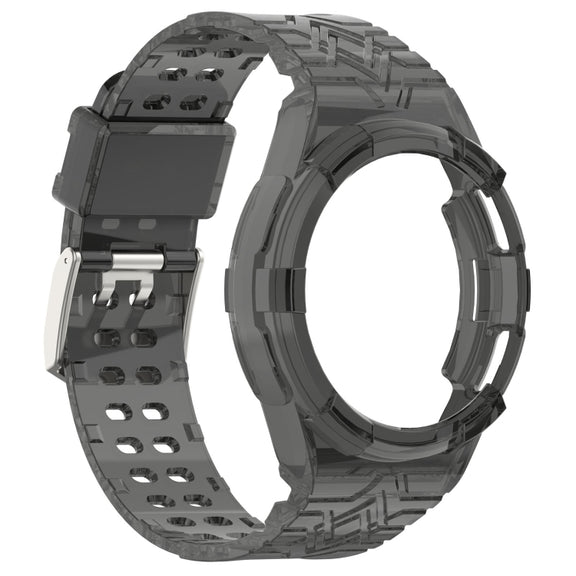 For Samsung Galaxy Watch6 Classic 47mm  R960 Glacier TPU Integrated Watch Band(Black)