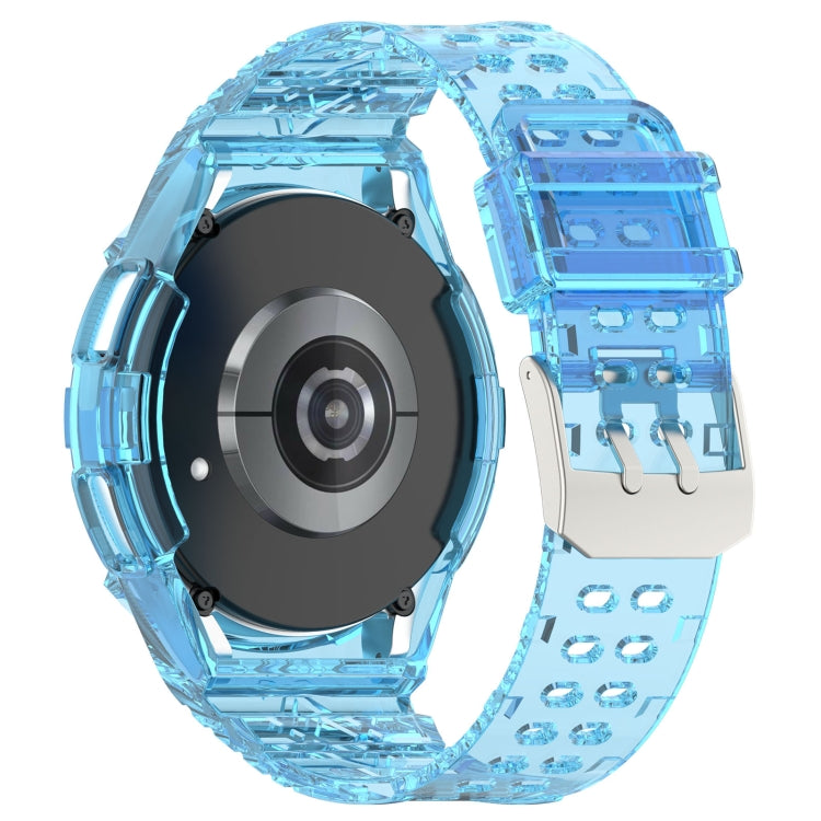 For Samsung Galaxy Watch6 Classic 47mm  R960 Glacier TPU Integrated Watch Band(Blue) - Watch Bands by PMC TechLife | Online Shopping South Africa | PMC TechLife