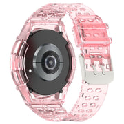 For Samsung Galaxy Watch6 Classic 47mm  R960 Glacier TPU Integrated Watch Band(Pink)
