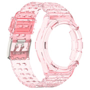 For Samsung Galaxy Watch6 Classic 47mm  R960 Glacier TPU Integrated Watch Band(Pink)