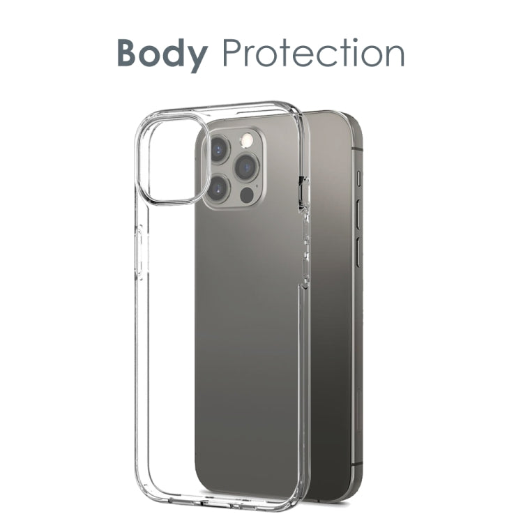 For iPhone 12 Pro Max NORTHJO 3 in 1 TPU Phone Case with Screen Film and Lens Film(Clear) - iPhone 12 Pro Max Cases by NORTHJO | Online Shopping South Africa | PMC TechLife | Buy Now Pay Later Mobicred