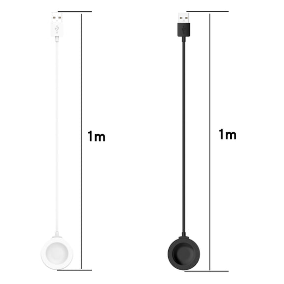 For Huawei Watch GT 4 46mm Smart Watch Magnetic Suction Integrated Charging Cable, Length: 1m(Black)