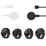 For Huawei Watch GT 4 41mm Smart Watch Magnetic Suction Split Charging Cable, Length: 1m(Black)