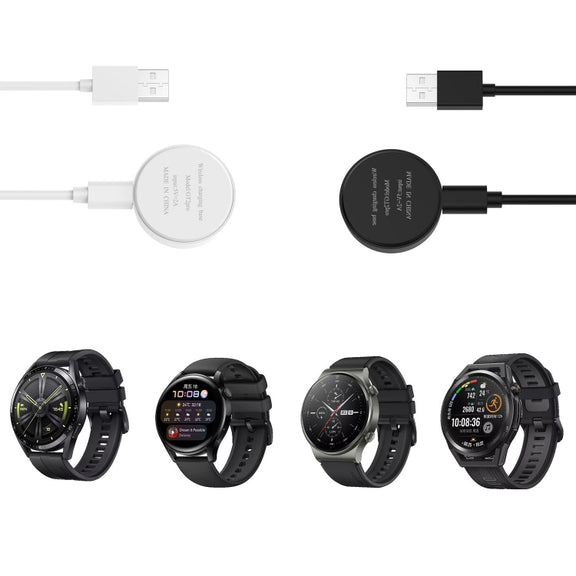 For Huawei Watch GT 4 41mm Smart Watch Magnetic Suction Split Charging Cable, Length: 1m(Black)