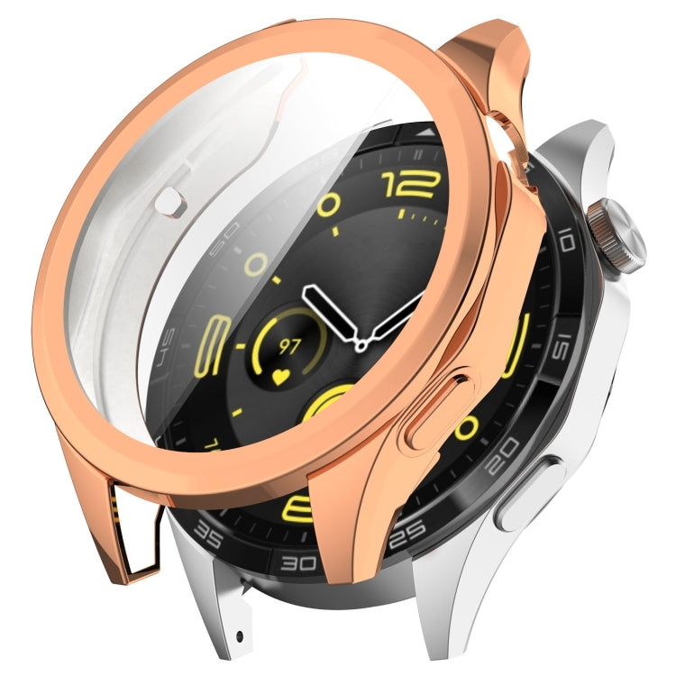 For Huawei Watch GT4 46mm Full Coverage TPU Electroplated Watch Protective Case(Rose Gold) - Watch Cases by PMC TechLife | Online Shopping South Africa | PMC TechLife