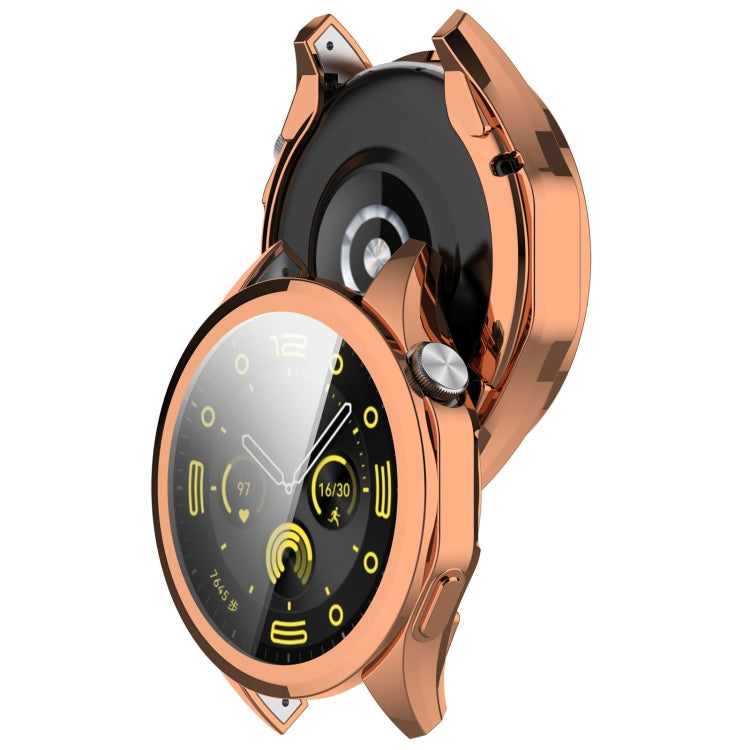 For Huawei Watch GT4 46mm Full Coverage TPU Electroplated Watch Protective Case(Rose Gold) - Watch Cases by PMC TechLife | Online Shopping South Africa | PMC TechLife