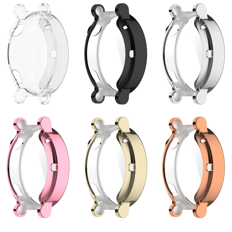 For Huawei Watch GT4 46mm Full Coverage TPU Electroplated Watch Protective Case(Transparent White)